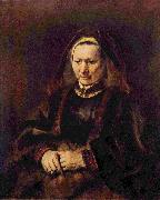 Rembrandt Peale Portrat einer sitzenden alten Frau oil painting artist